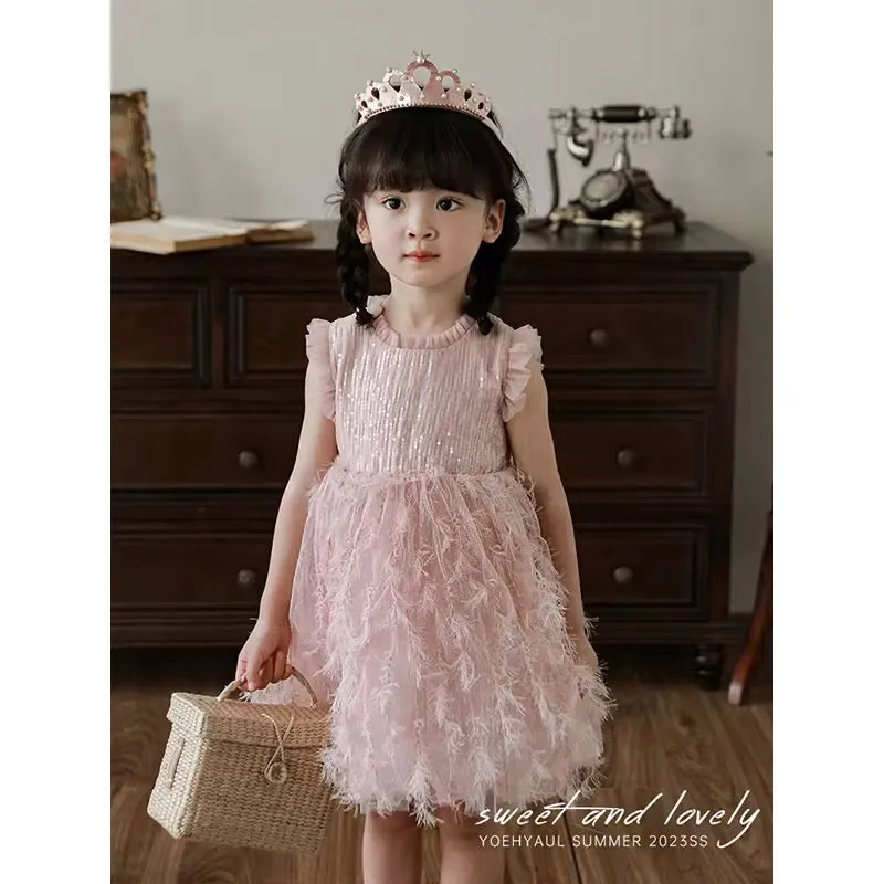 فستان بنات بدون اكمام - Girls sleeveless dress