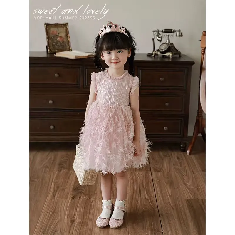 فستان بنات بدون اكمام - Girls sleeveless dress