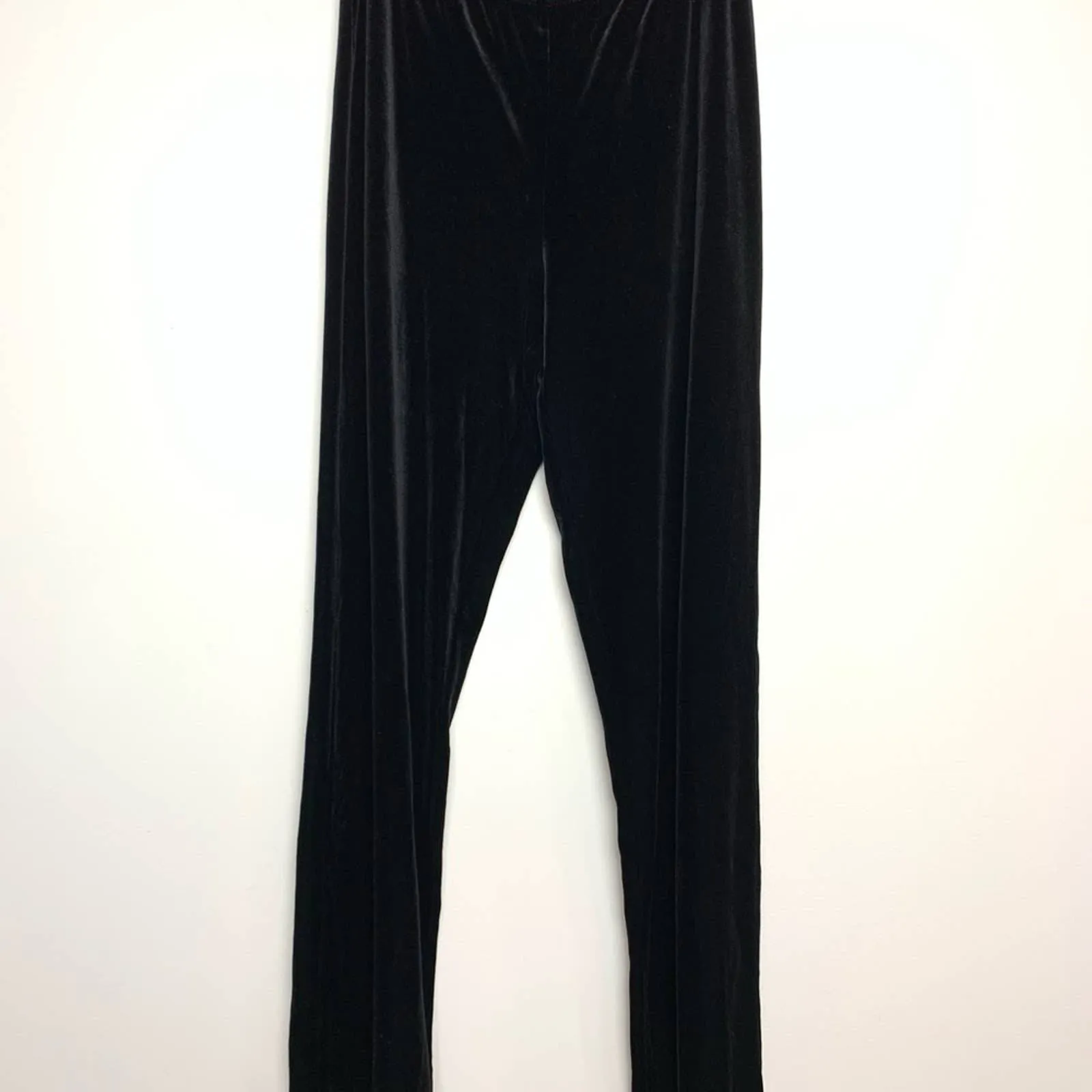 90s High Rise Velvet Pants Boot Cut Flare Pull On Small Elementz High Waist