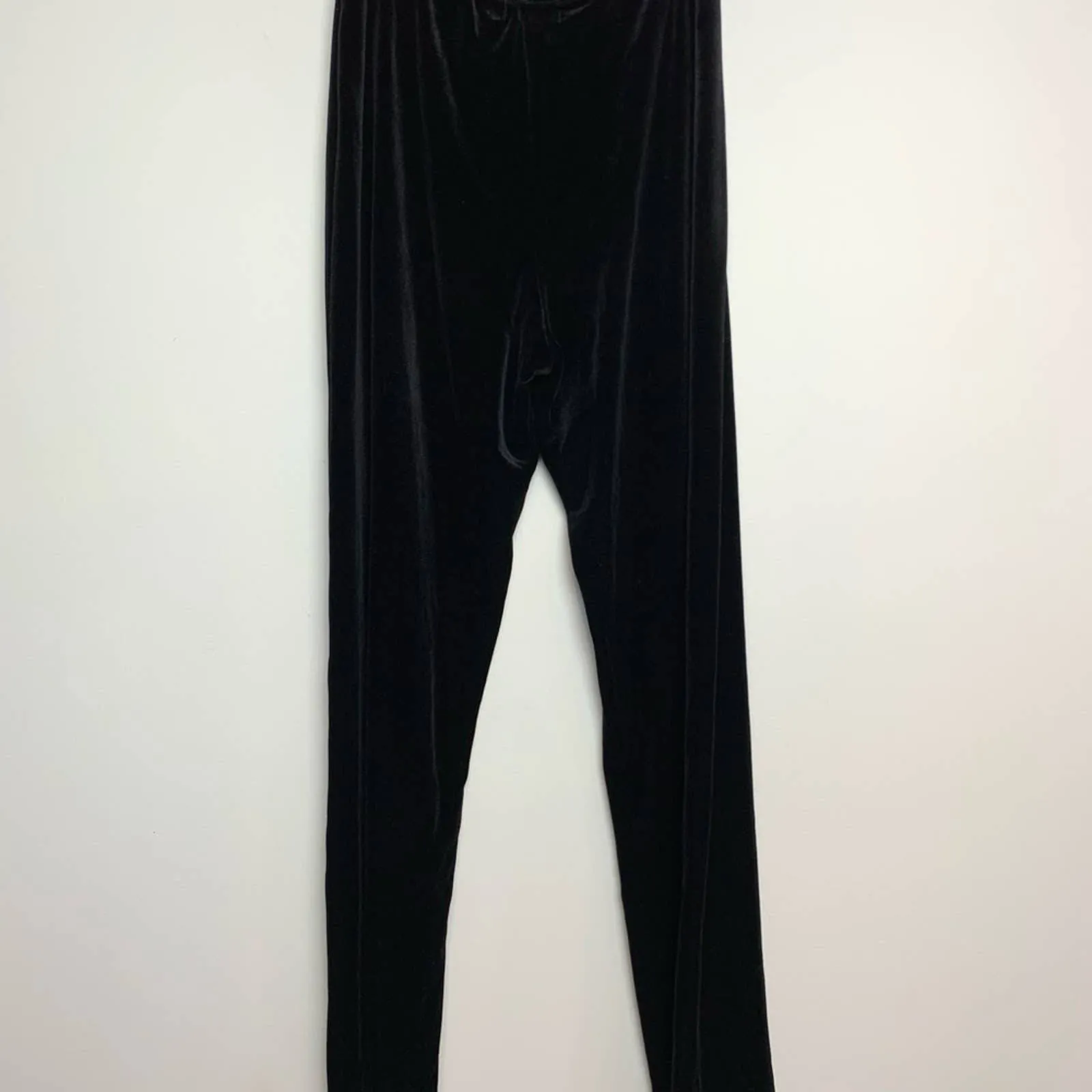 90s High Rise Velvet Pants Boot Cut Flare Pull On Small Elementz High Waist