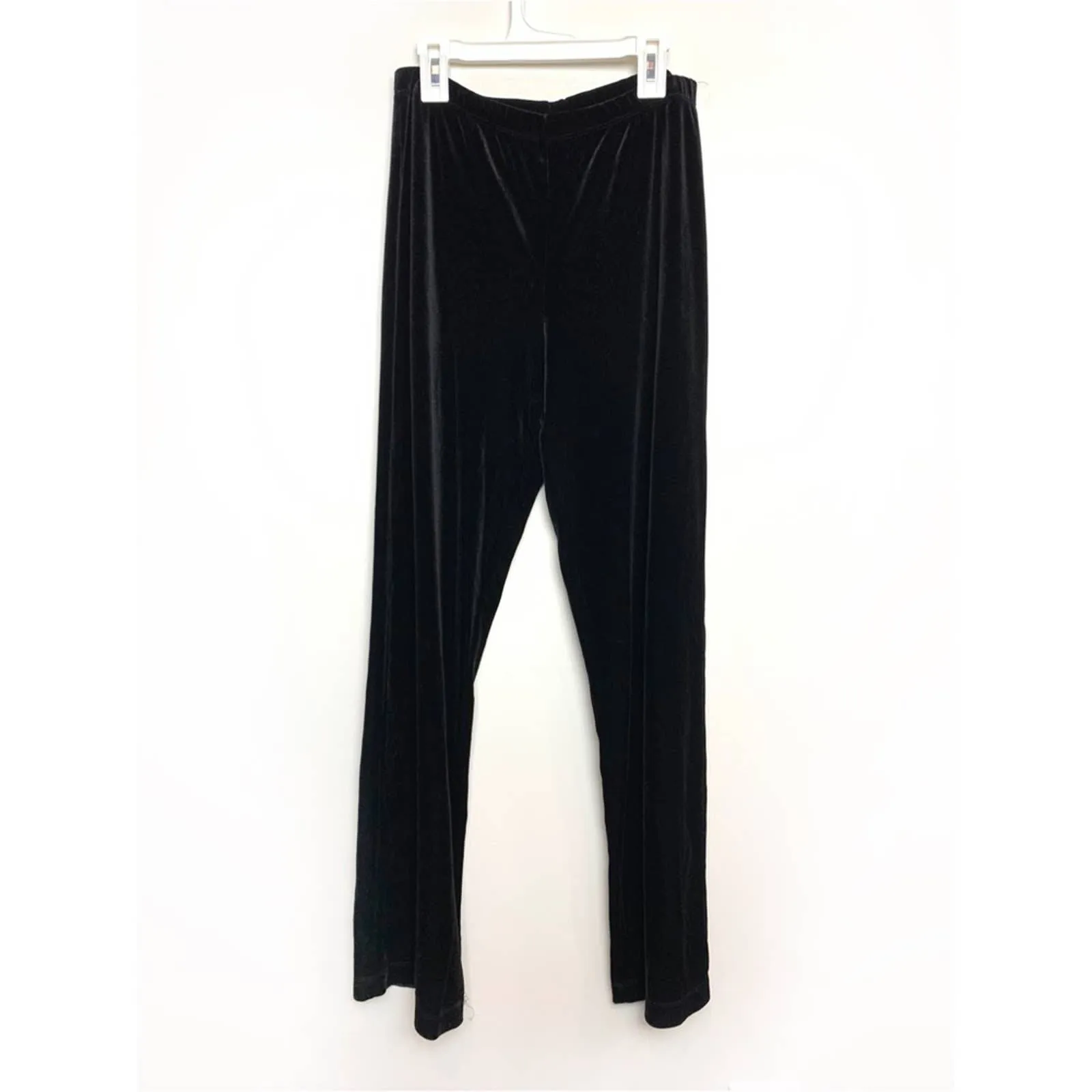 90s High Rise Velvet Pants Boot Cut Flare Pull On Small Elementz High Waist