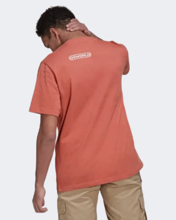 Adidas Graphic Ozworld Men Originals T-Shirt Orange Hl9232