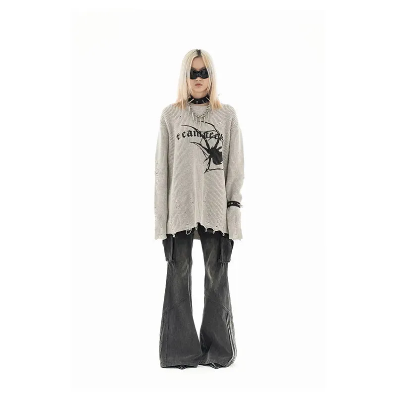 Aiertu High Waisted Black Hip Hop Women's Jeans Fashion Streetwear Casual Vintage Baggy Straight 2024 Denim Trouser Wide Leg Pants