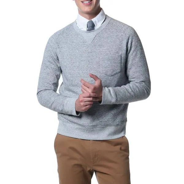Athletic Brushed French Terry Crew