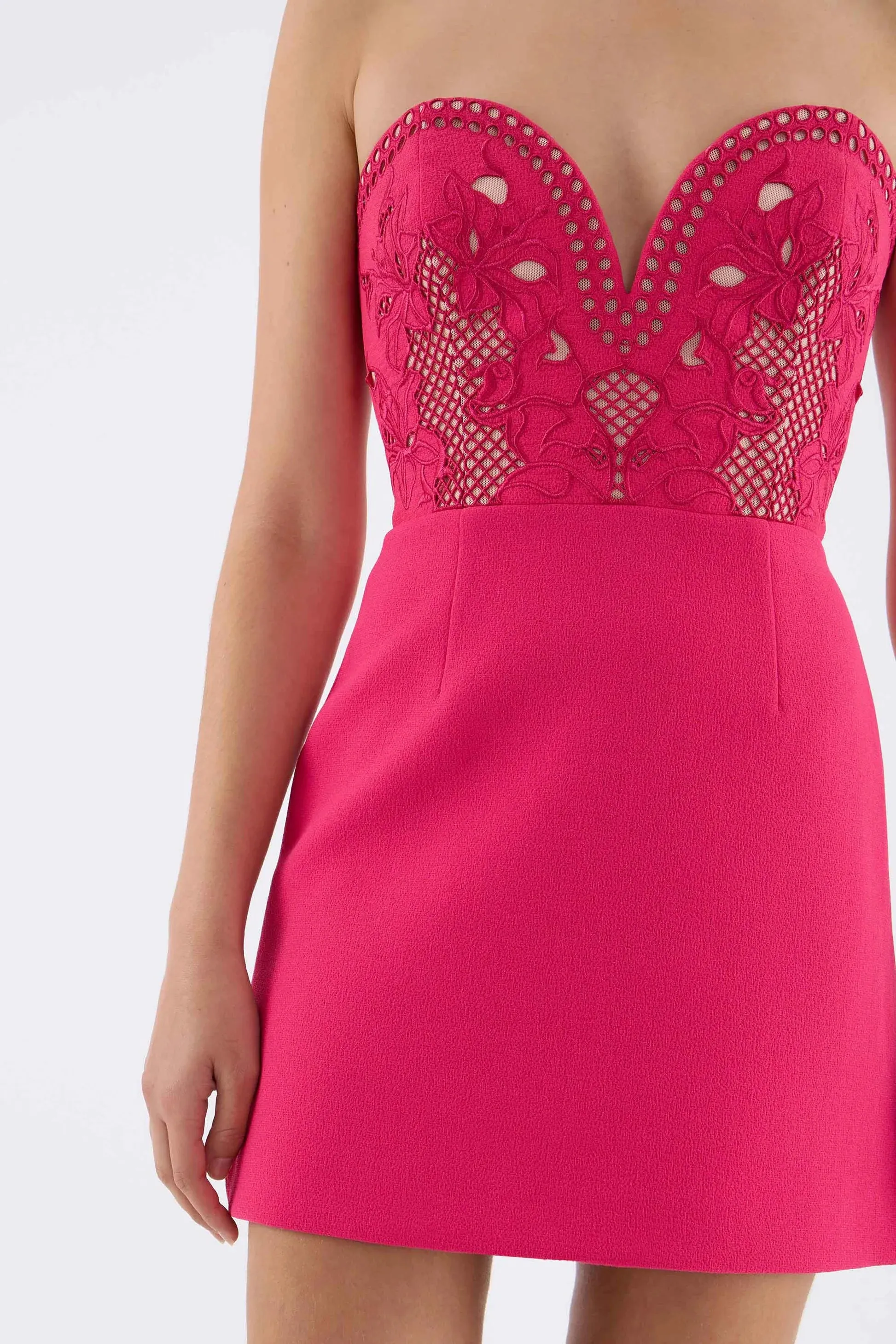 Claudia Mini Dress - Raspberry