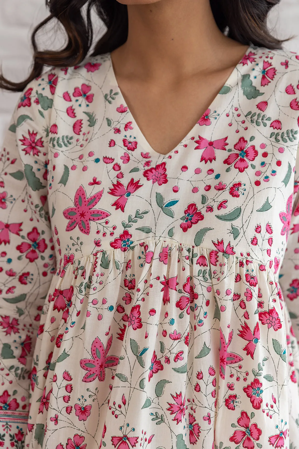 COTTON MIDI DRESS