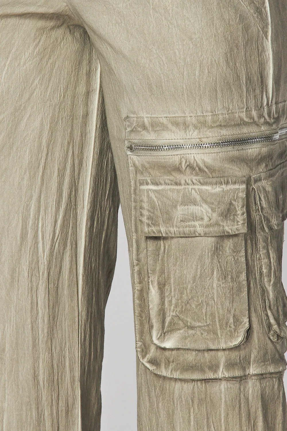 Daphne Straight Leg Washed Cargo Pocket Pants