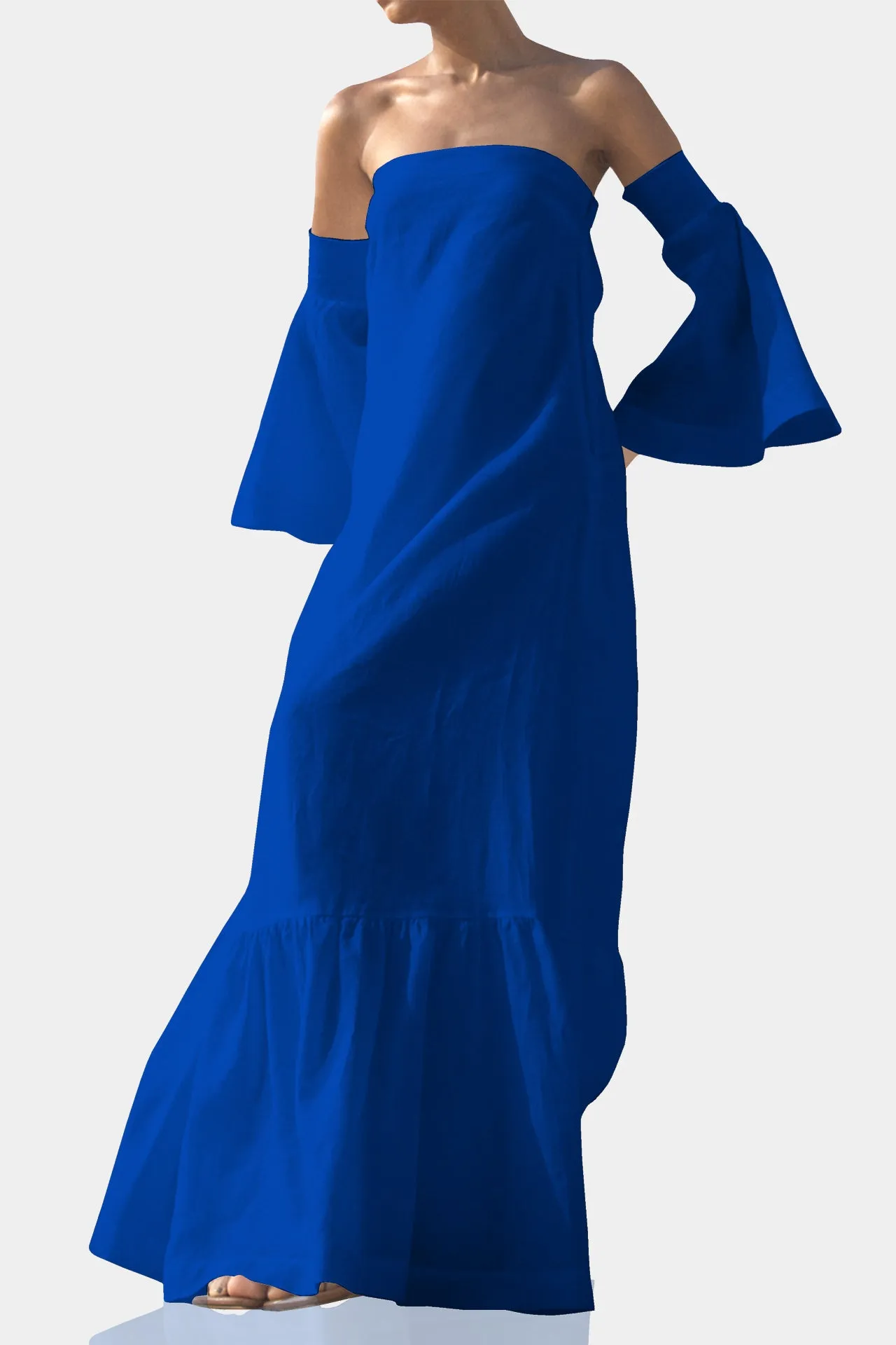 Designer Navy Blue Beautiful Maxi Dresses