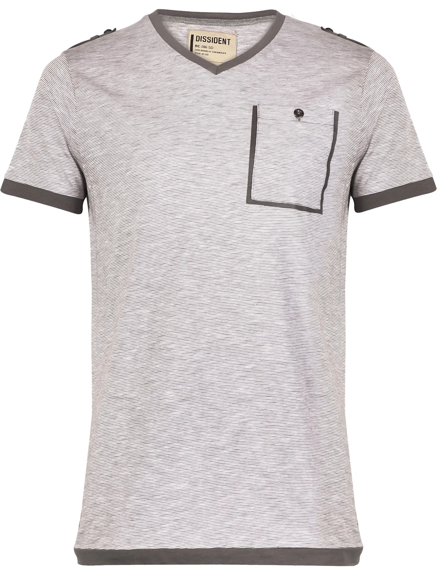 Dissident Zoo4 Cotton V Neck t-shirt in Castle Rock