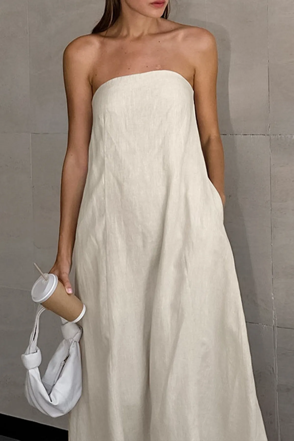 Dolores Linen Maxi Dress