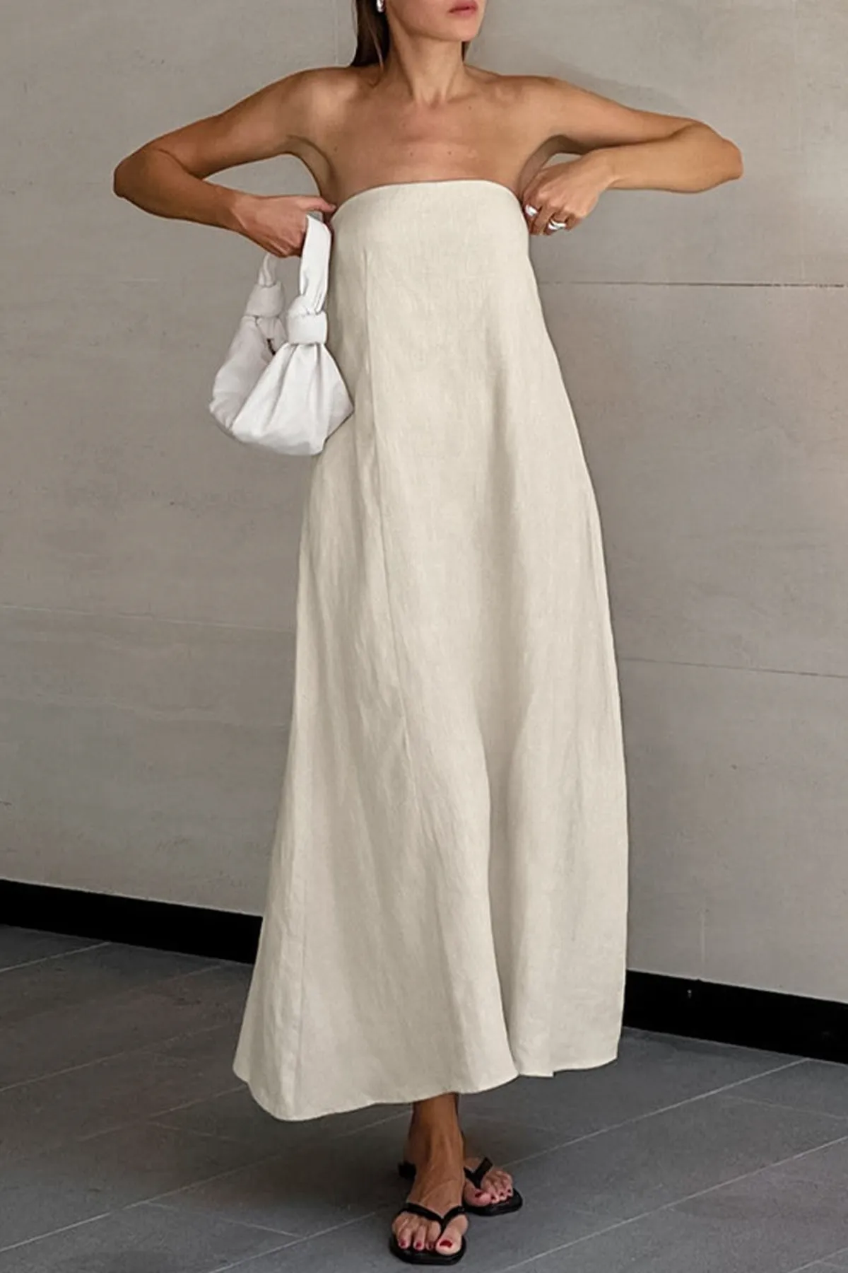 Dolores Linen Maxi Dress