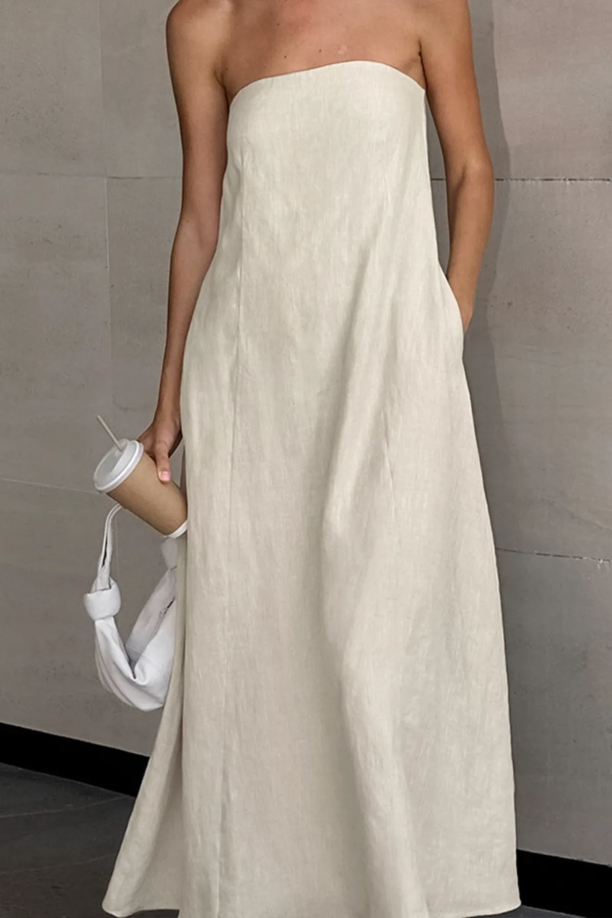 Dolores Linen Maxi Dress