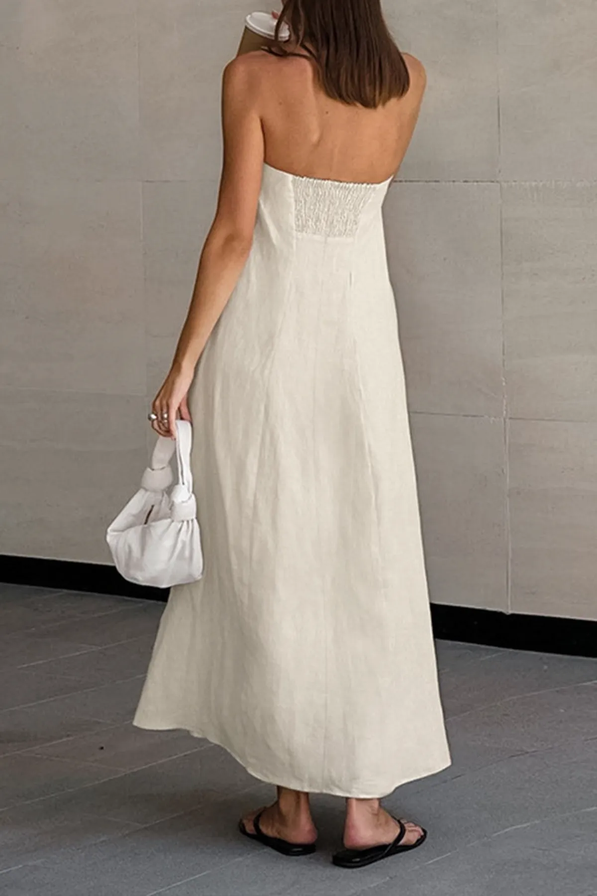 Dolores Linen Maxi Dress