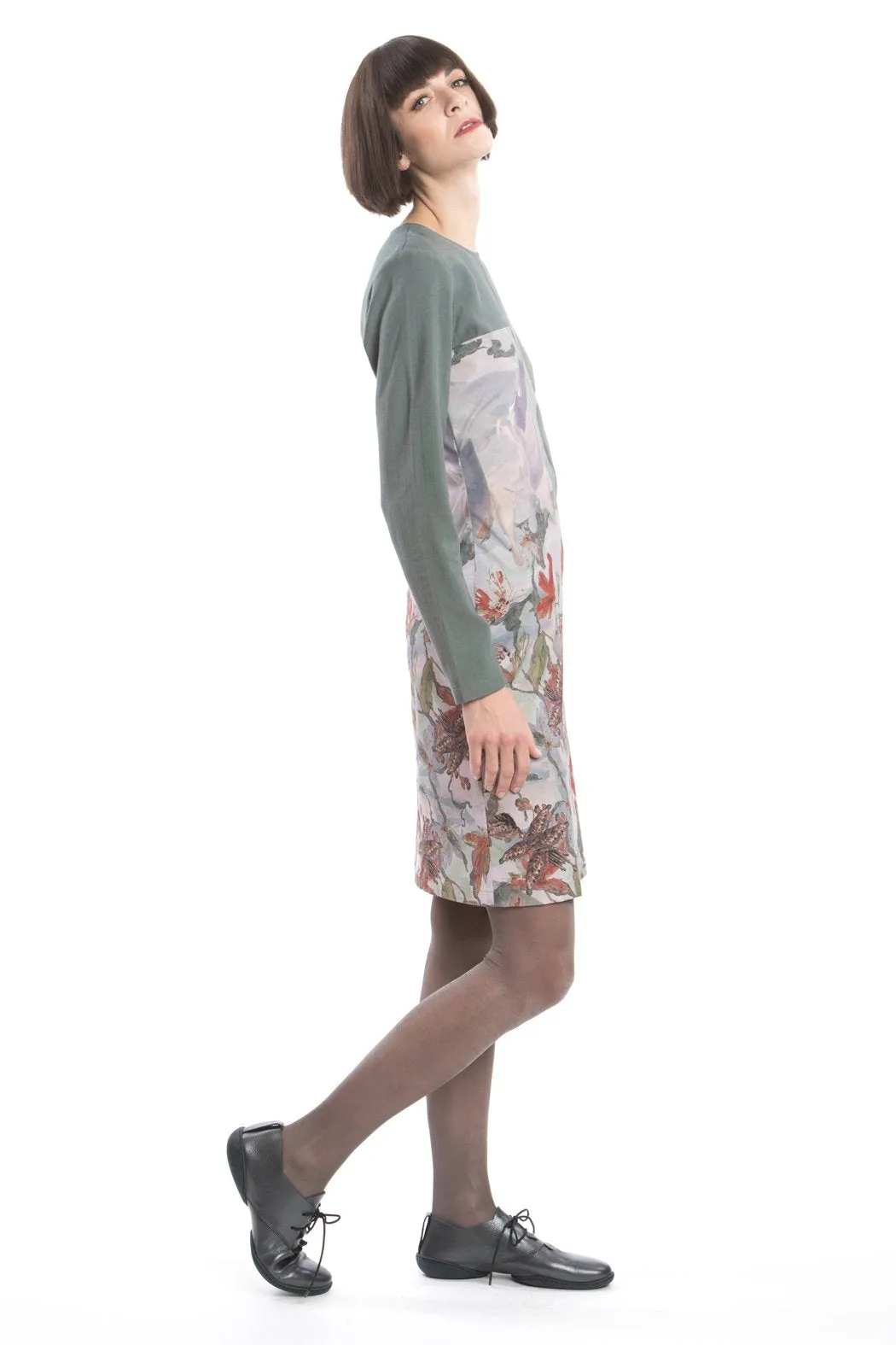 Dress Slim Flower-Red