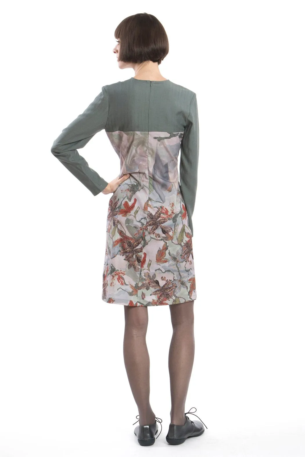 Dress Slim Flower-Red
