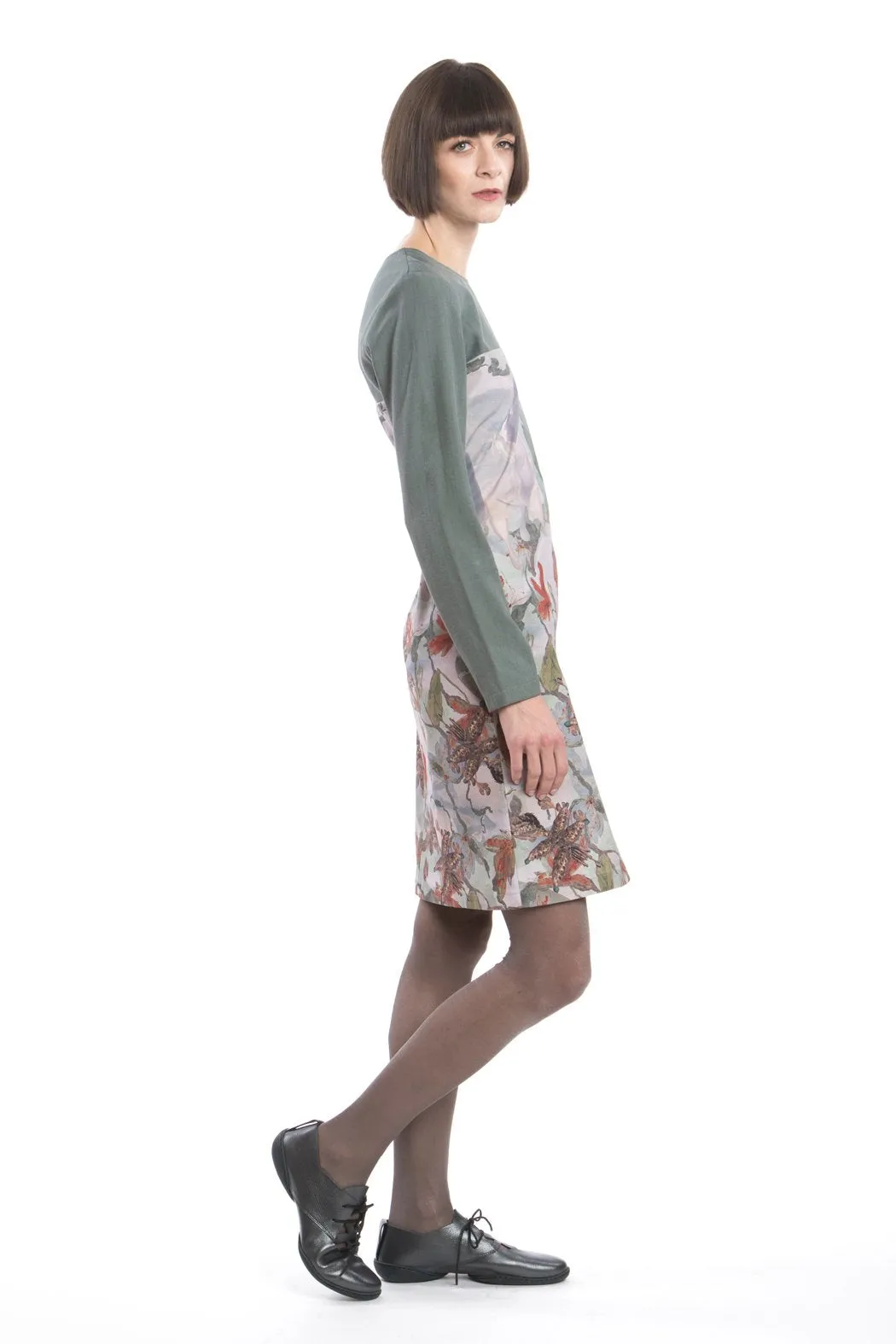 Dress Slim Flower-Red