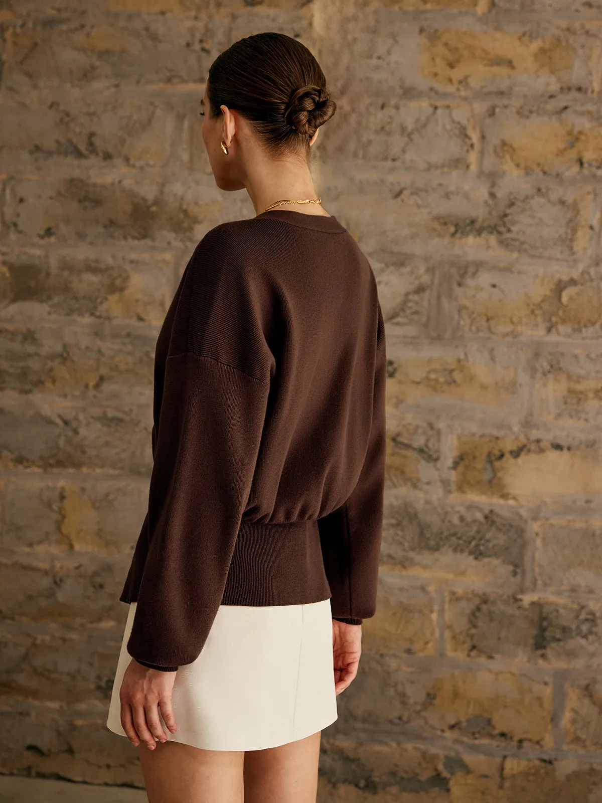 Emelia Golden Button Cardigan