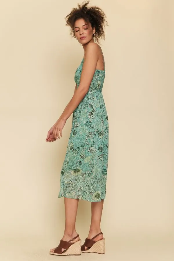 Flower Print Chiffon Dress