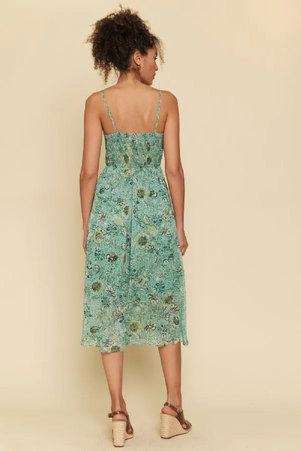 Flower Print Chiffon Dress