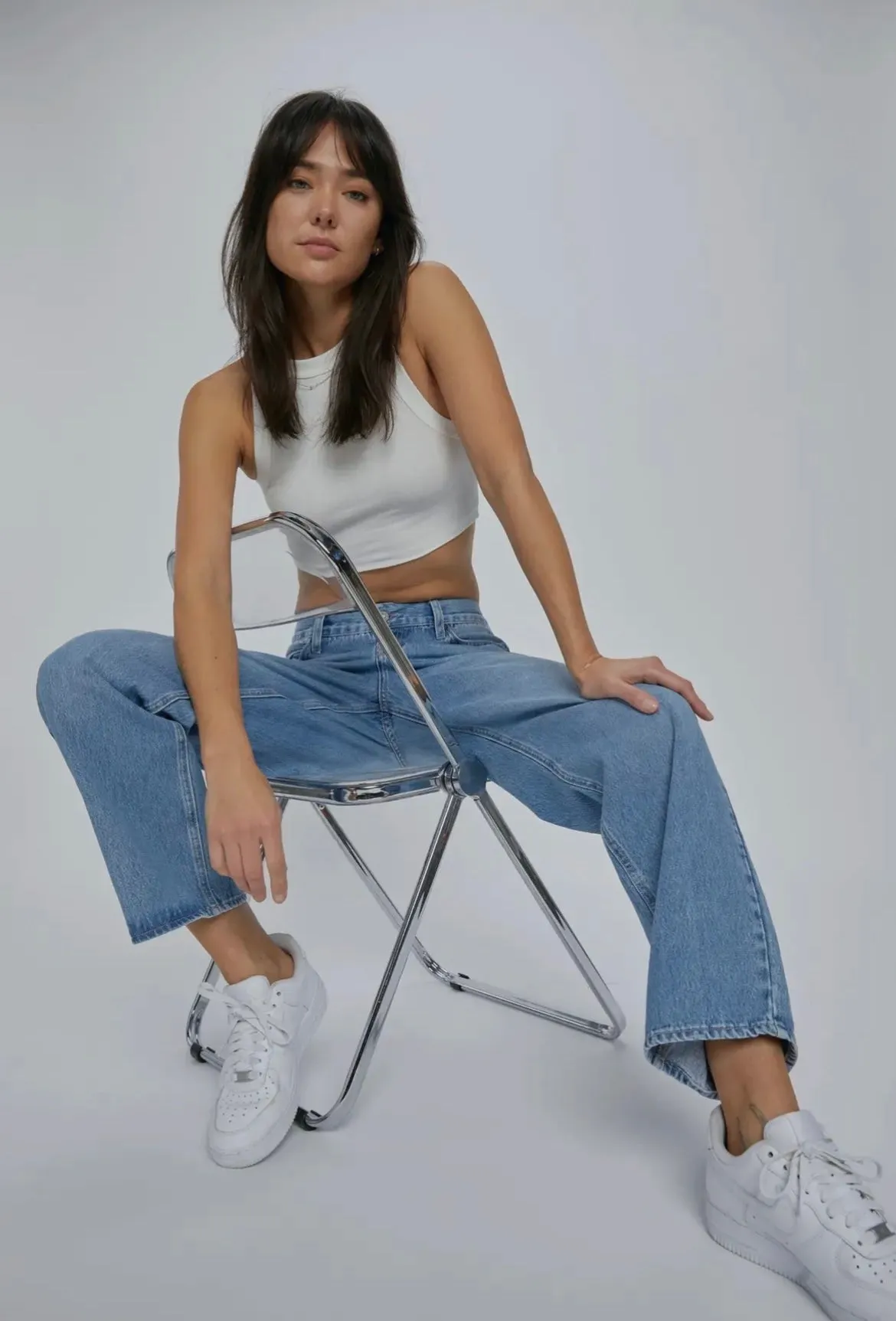 Hidden Bailey Medium Wash Classic Clean Relaxed Boyfriend Jean