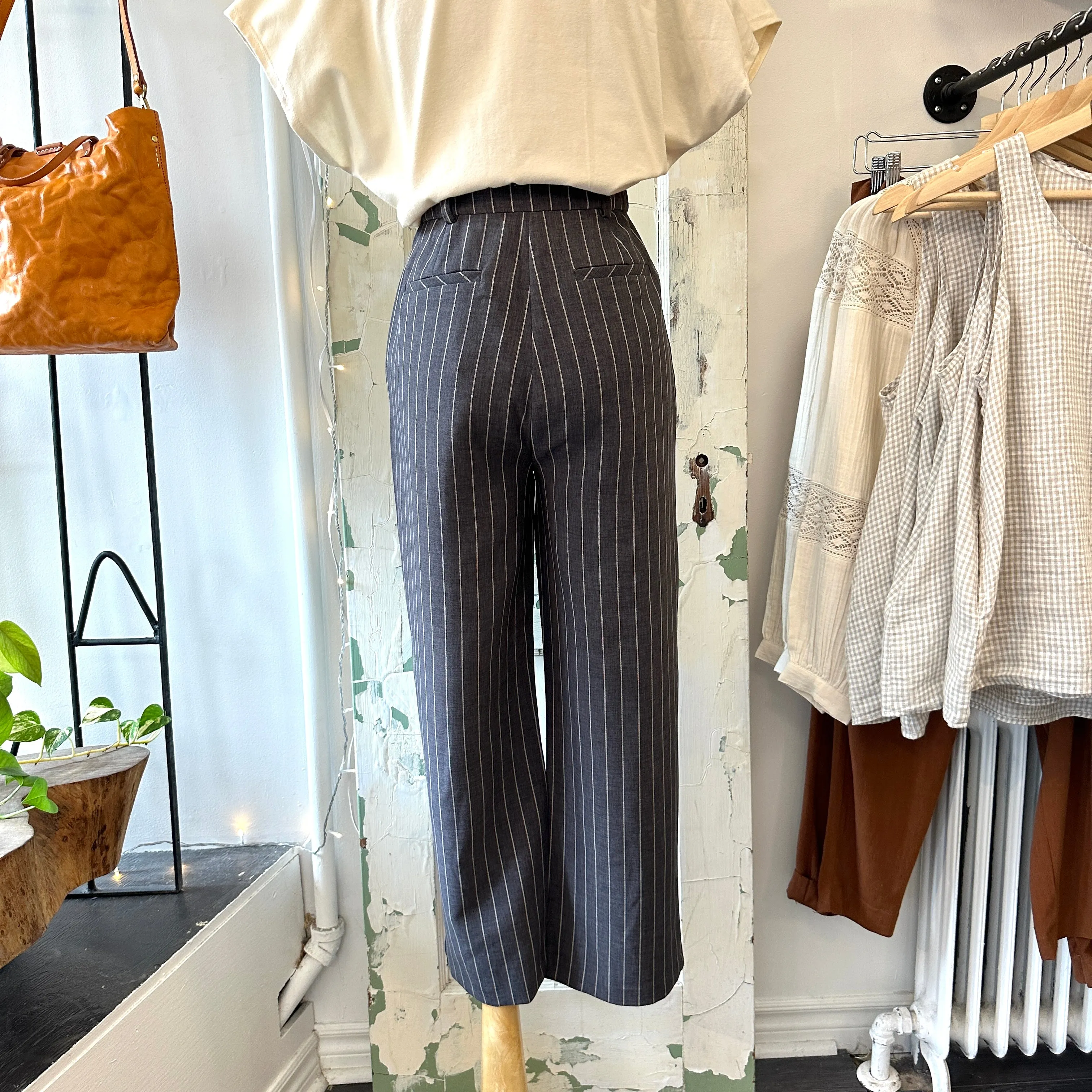 Indi & Cold // Jared Grey Striped Pants