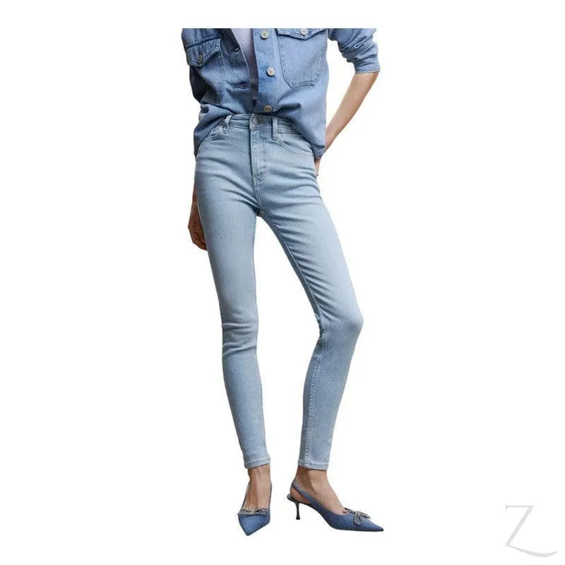 Ladies High Waist Super Strong Skinny Stretchy Denim Jeans | Plain | "Sithelo"