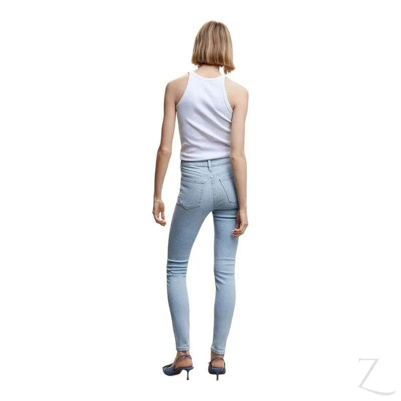 Ladies High Waist Super Strong Skinny Stretchy Denim Jeans | Plain | "Sithelo"