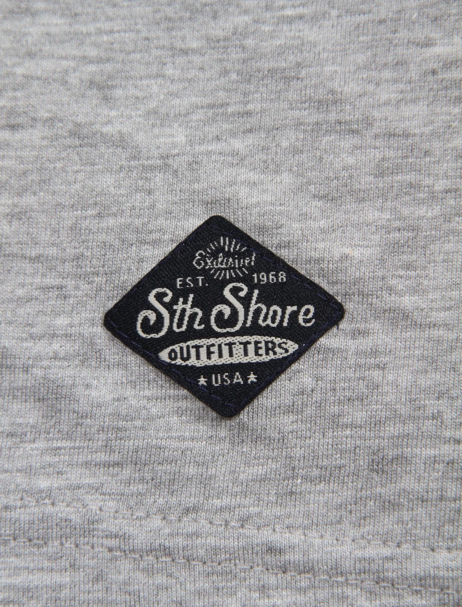 Marty Detroit Motorbike Print T-Shirt in Light Grey Marl - South Shore