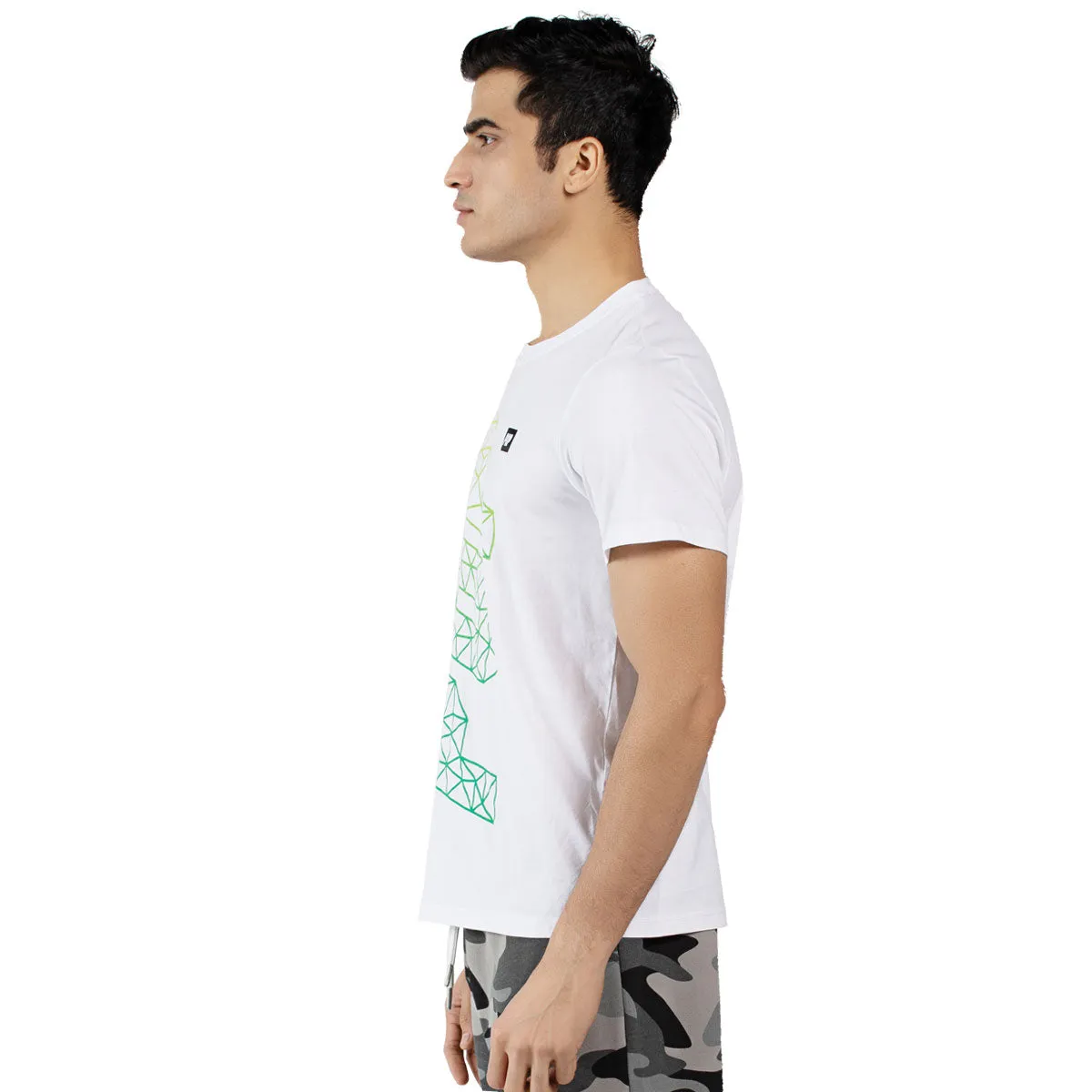 Men's Short Sleeve  Gradual Colour POP Digital Print T-Shirts