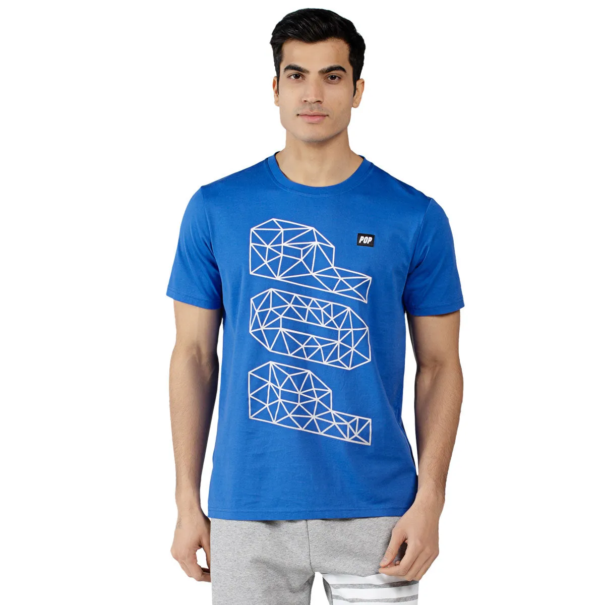 Men's Short Sleeve  Gradual Colour POP Digital Print T-Shirts