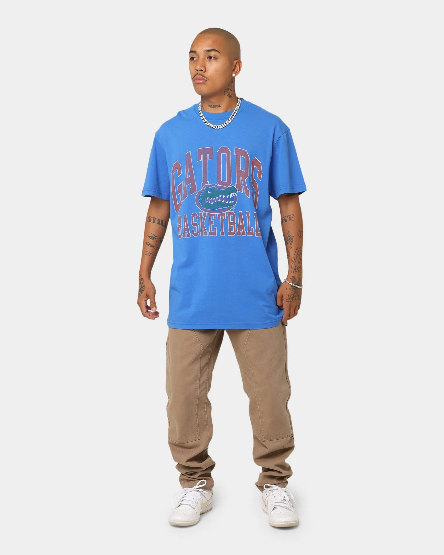 National Collegiate Athletic Association Florida Gators Vintage Arch T-Shirt Washed Royal Blue