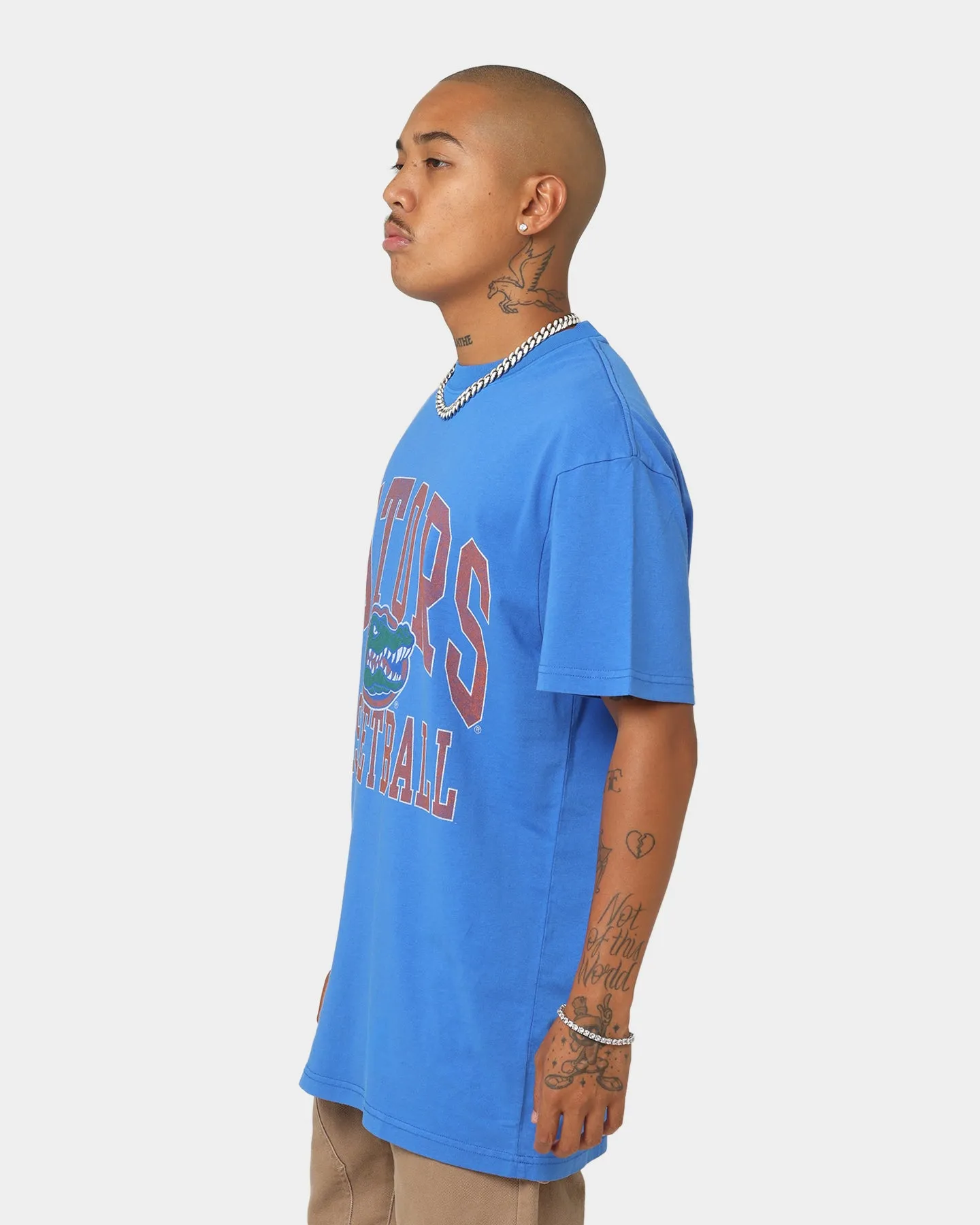National Collegiate Athletic Association Florida Gators Vintage Arch T-Shirt Washed Royal Blue