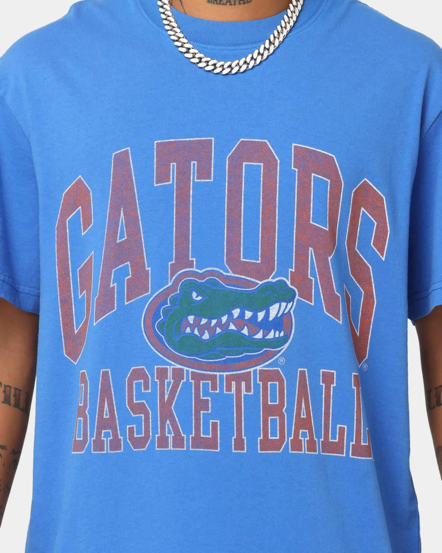 National Collegiate Athletic Association Florida Gators Vintage Arch T-Shirt Washed Royal Blue
