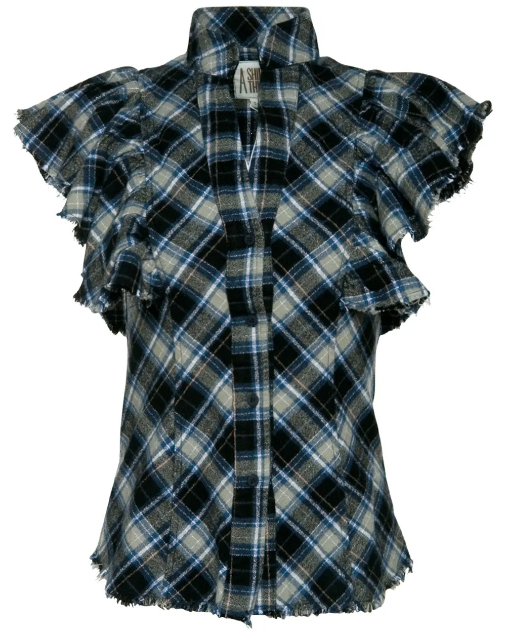 Navy Plaid Charlotte Flannel