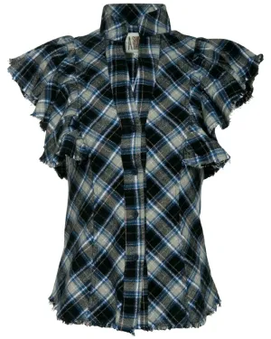 Navy Plaid Charlotte Flannel