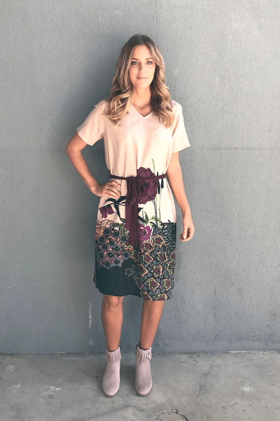 Pink Print - Flora Dress