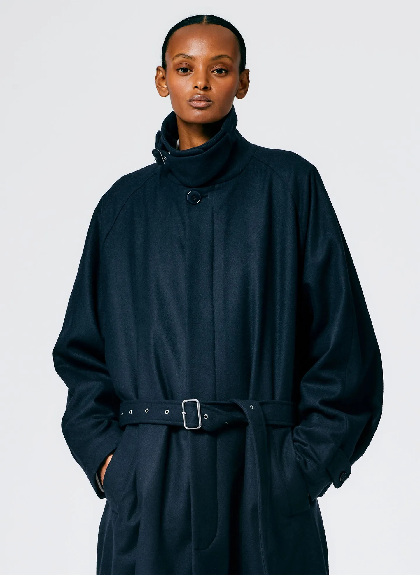 Recycled Featherweight Wool Cashmere Frank Coat