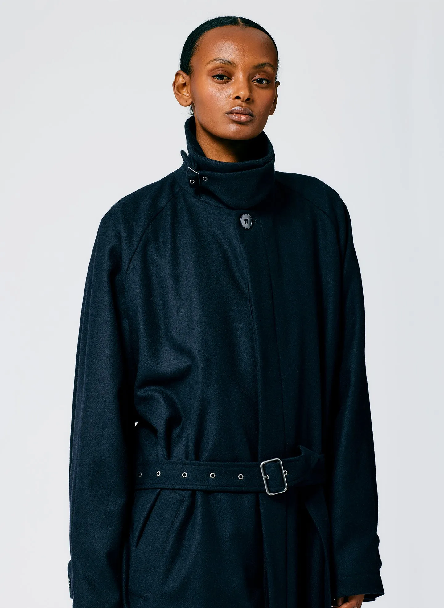 Recycled Featherweight Wool Cashmere Frank Coat