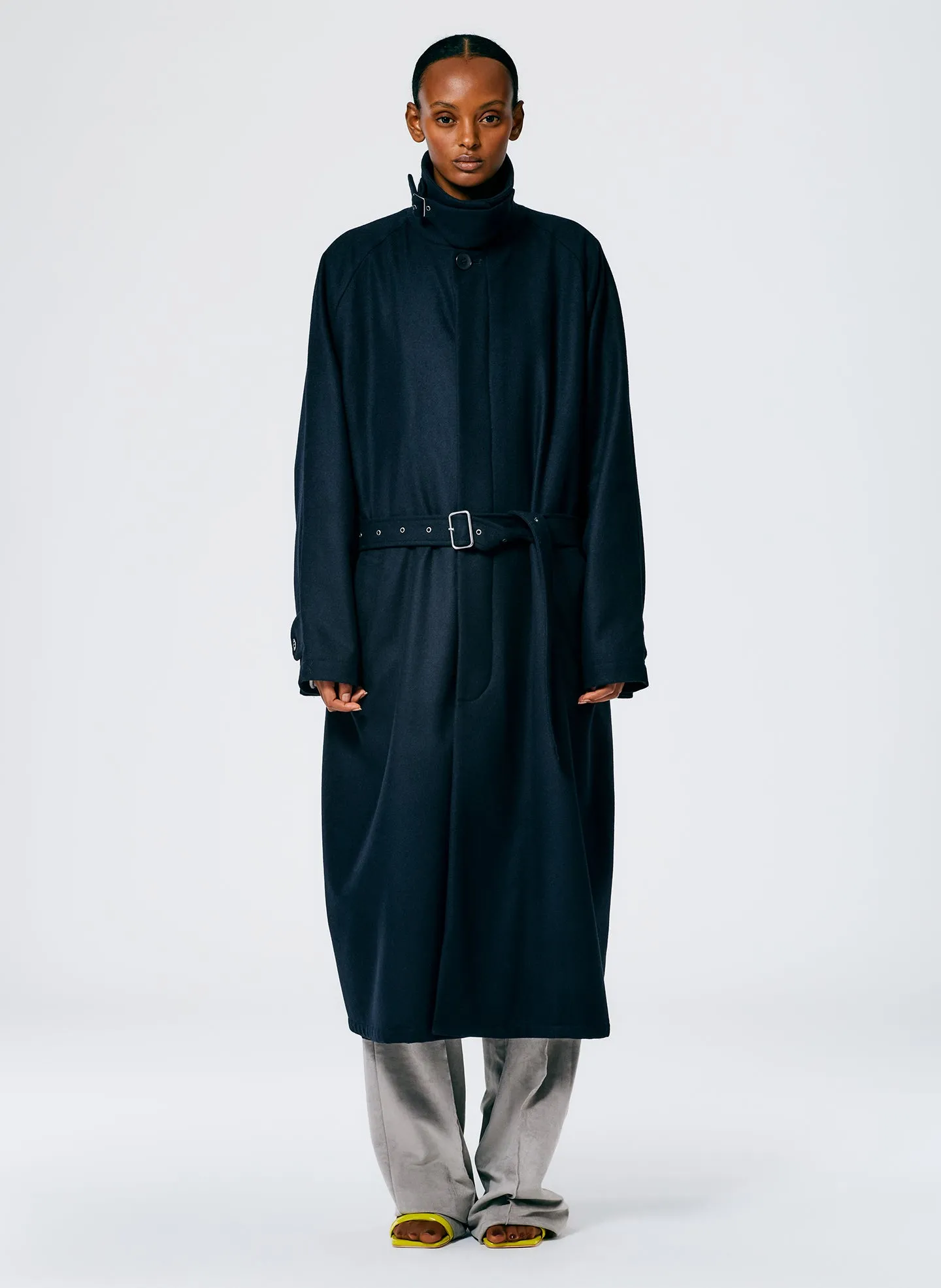 Recycled Featherweight Wool Cashmere Frank Coat