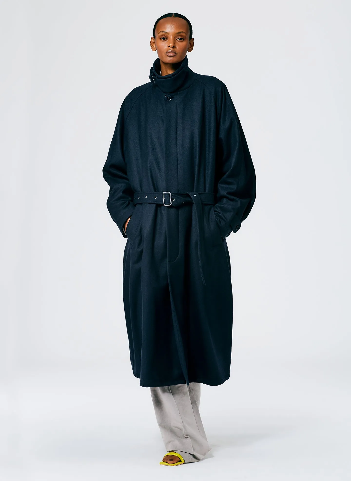 Recycled Featherweight Wool Cashmere Frank Coat