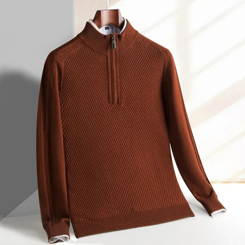 Refined Knit Half-Zip Sweater
