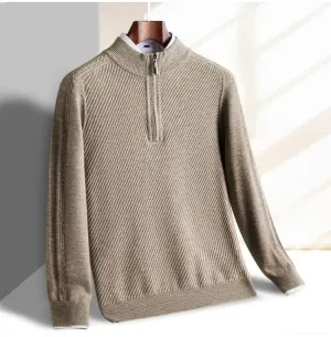 Refined Knit Half-Zip Sweater
