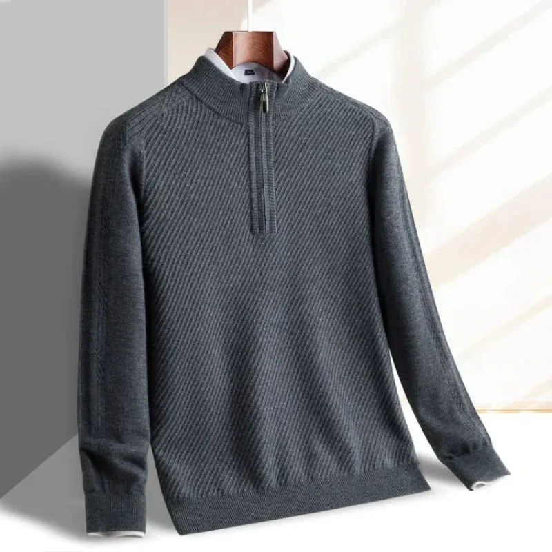 Refined Knit Half-Zip Sweater