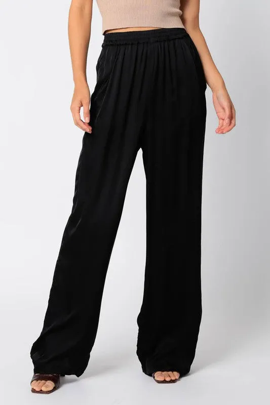 Satin Wide Pants