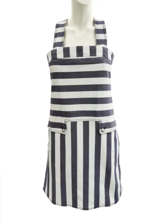 See by Chloe Sun Dress in Striped Cotton Canvas, UK12