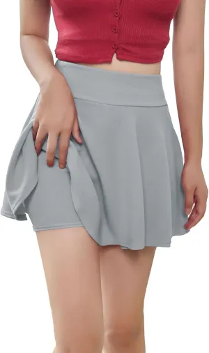 Women's Basic Versatile Stretchy Flared Casual Skirt Women's Dresses