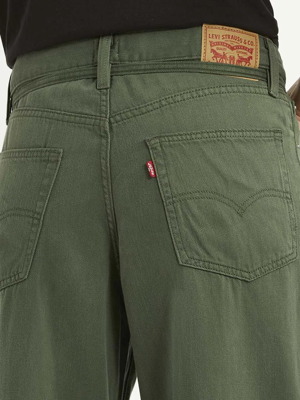 Women's Green XL Straight Fit Mid Rise Jeans