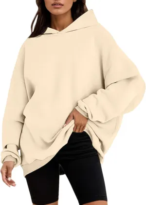 Women's Oversized Hoodies Fleece Hooded Sweatshirts Comfy Casual Pullover Fall Winter Outfits Loose Fit Tops