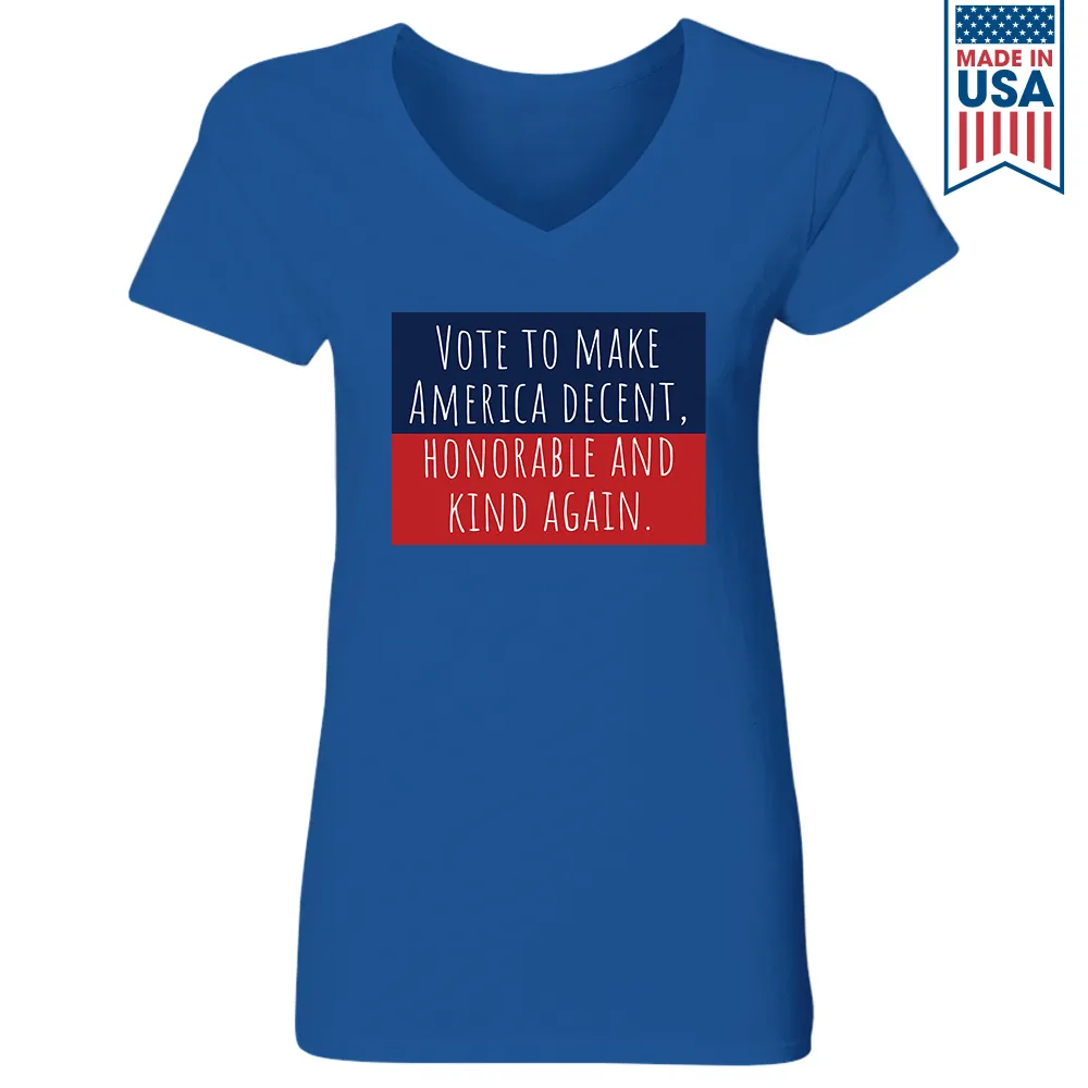 Women's V-neck T-shirt TSVB450
