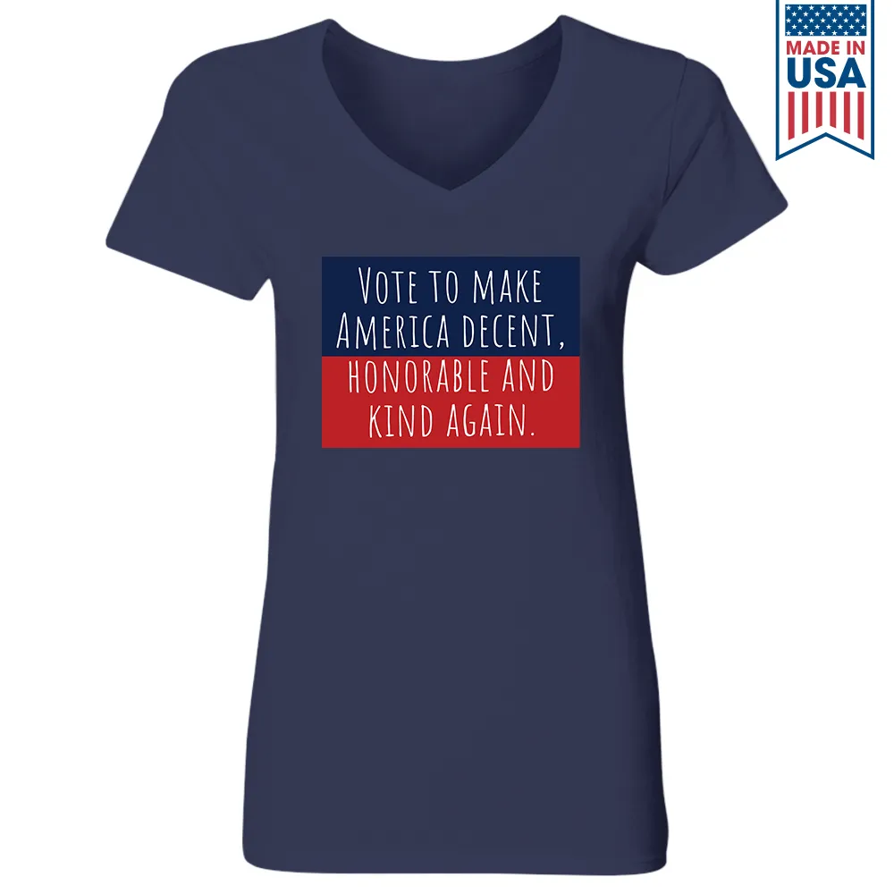 Women's V-neck T-shirt TSVB450